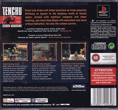 Tenchu Stealth Assassins - PS1 (B Grade) (Genbrug)